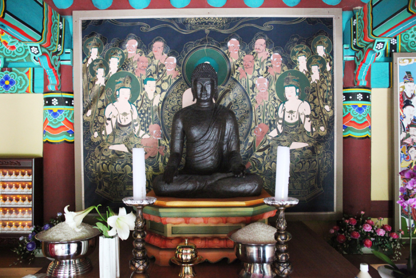 충주 백운암 철조여래좌상